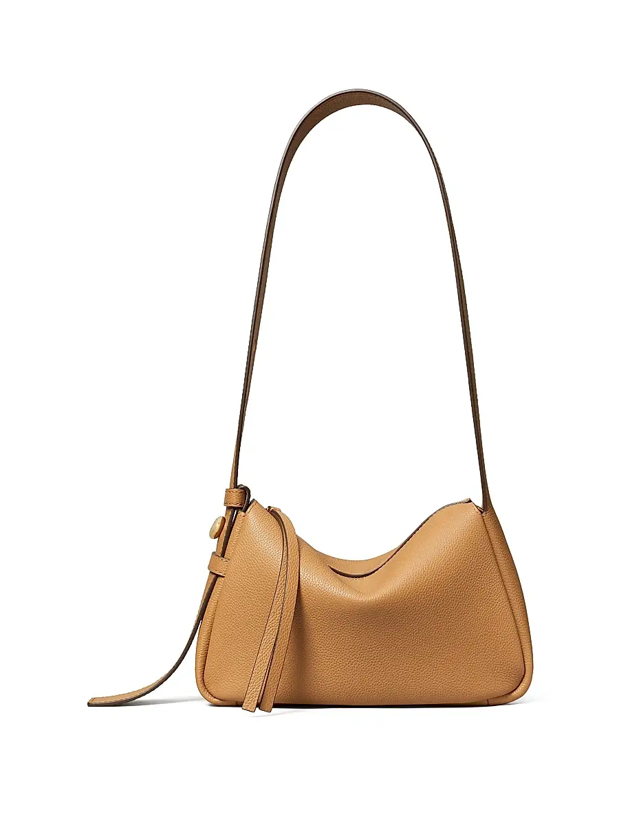 Tory Burch Women's Small Romy Leather Shoulder Bag - Tiramisu | Image 1 Tory Burch Women's Small Romy Leather Shoulder Bag - Tiramisu | Image 1