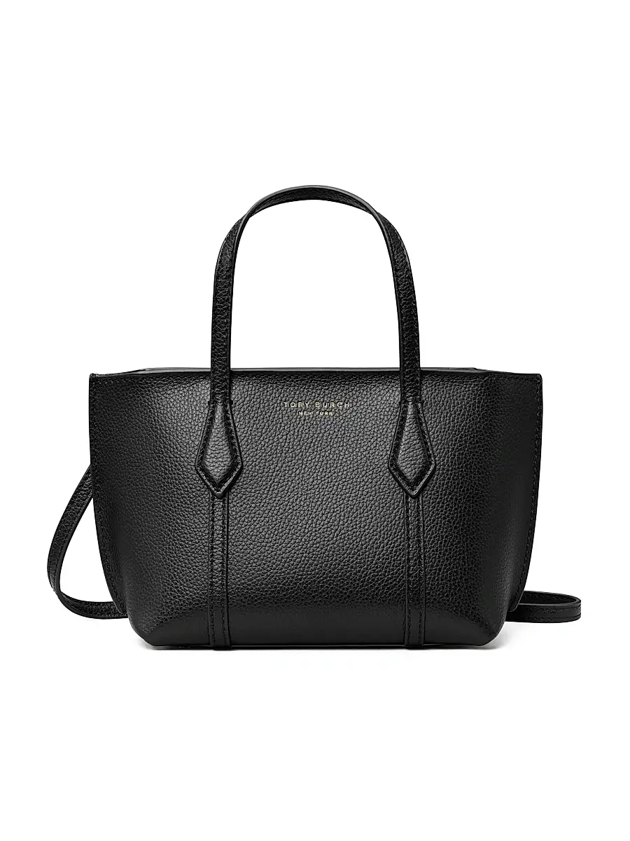 Tory Burch Women's Mini Perry Leather Tote Bag | Image 1 Tory Burch Women's Mini Perry Leather Tote Bag | Image 1