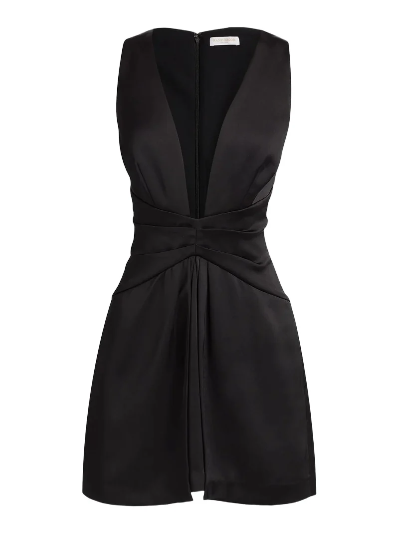 Women's Cassea Ruched Satin Minidress Women's Cassea Ruched Satin Minidress