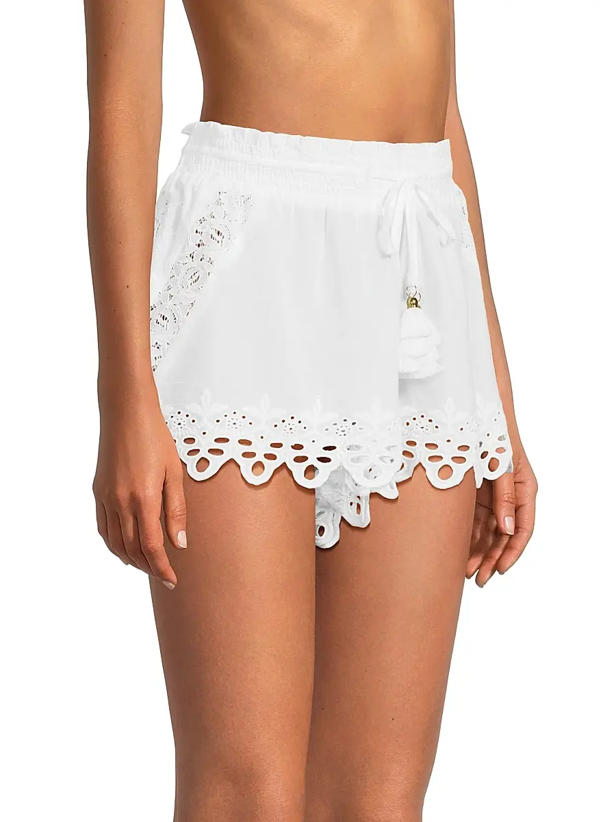 Ramy Brook Women's Diane Cotton Cover-Up Shorts | Thumbnail 4 Ramy Brook Women's Diane Cotton Cover-Up Shorts | Thumbnail 4