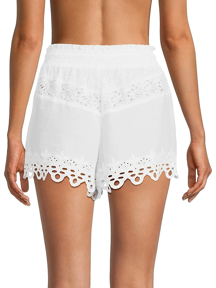 Ramy Brook Women's Diane Cotton Cover-Up Shorts | Thumbnail 5 Ramy Brook Women's Diane Cotton Cover-Up Shorts | Thumbnail 5