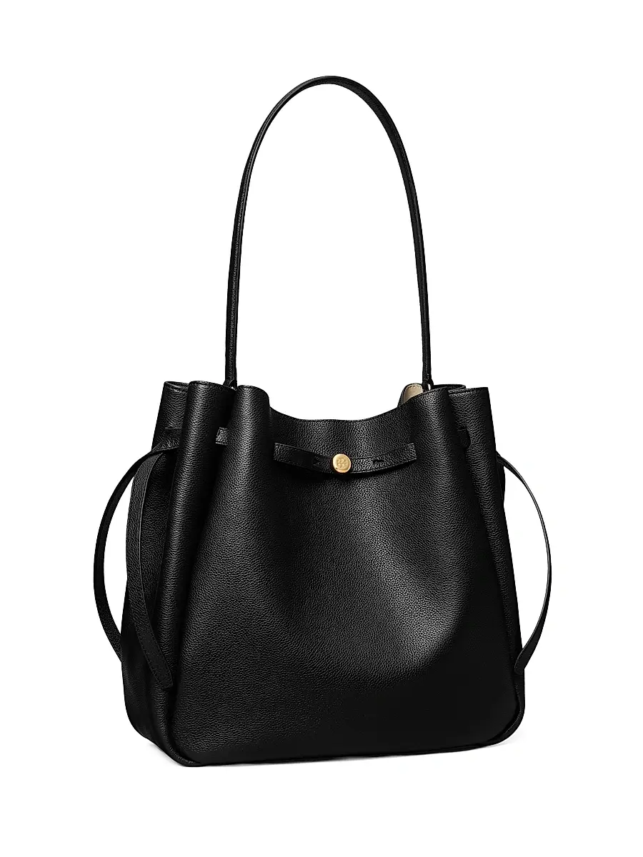 Tory Burch Women's Mini Romy Leather Bucket Bag | Thumbnail 2 Tory Burch Women's Mini Romy Leather Bucket Bag | Thumbnail 2
