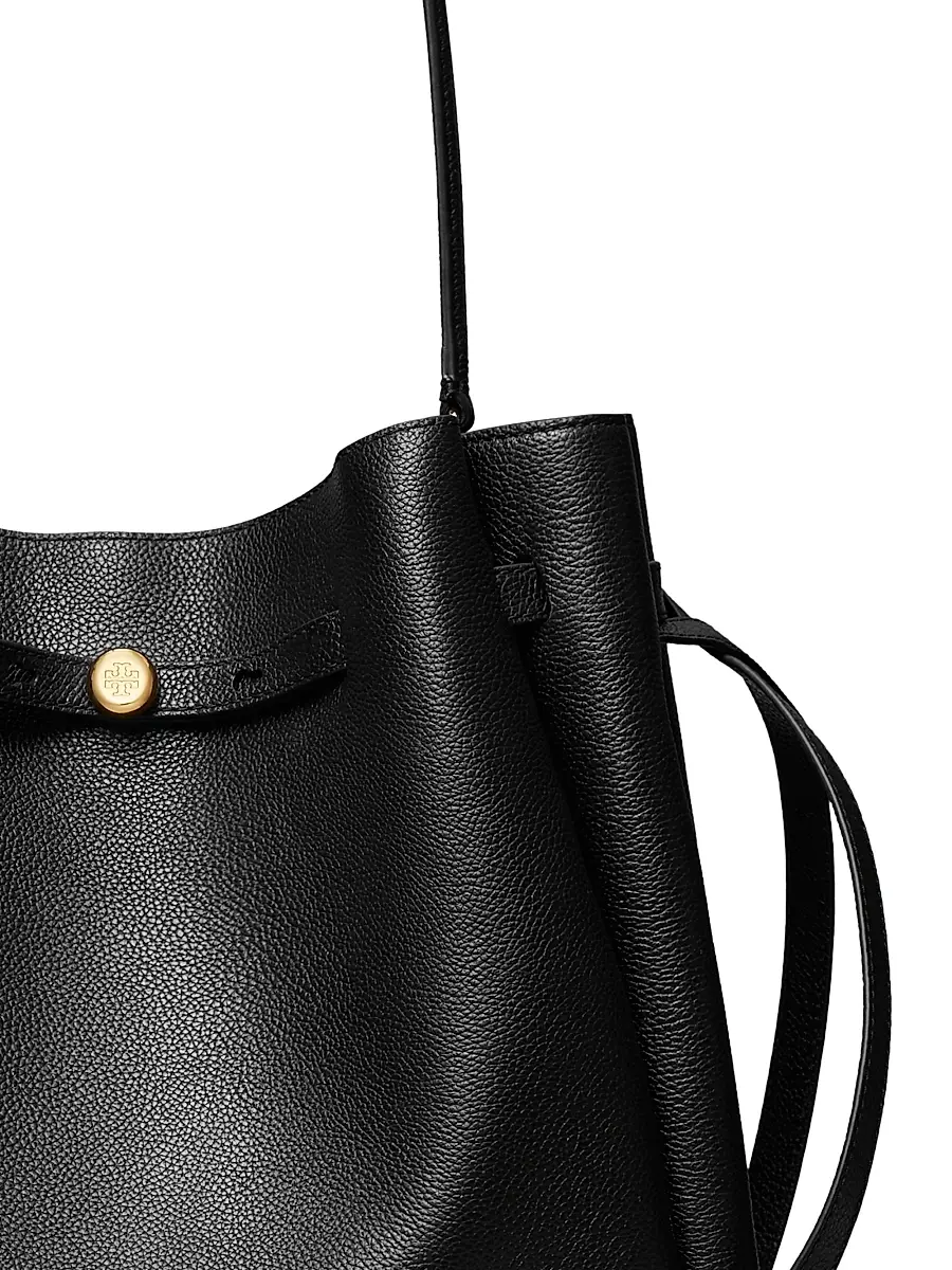 Tory Burch Women's Mini Romy Leather Bucket Bag | Thumbnail 5 Tory Burch Women's Mini Romy Leather Bucket Bag | Thumbnail 5