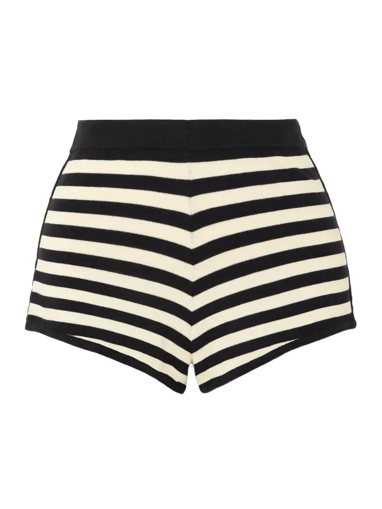 Posse Darcy Striped Pima Cotton Shorts