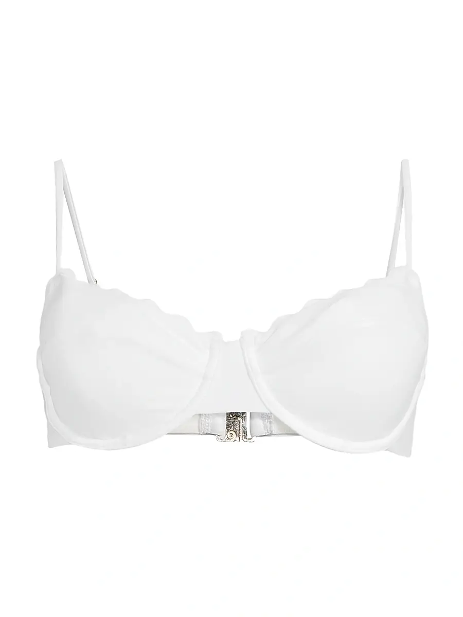 Ramy Brook Women's Leyla Scalloped Underwire Bikini Top