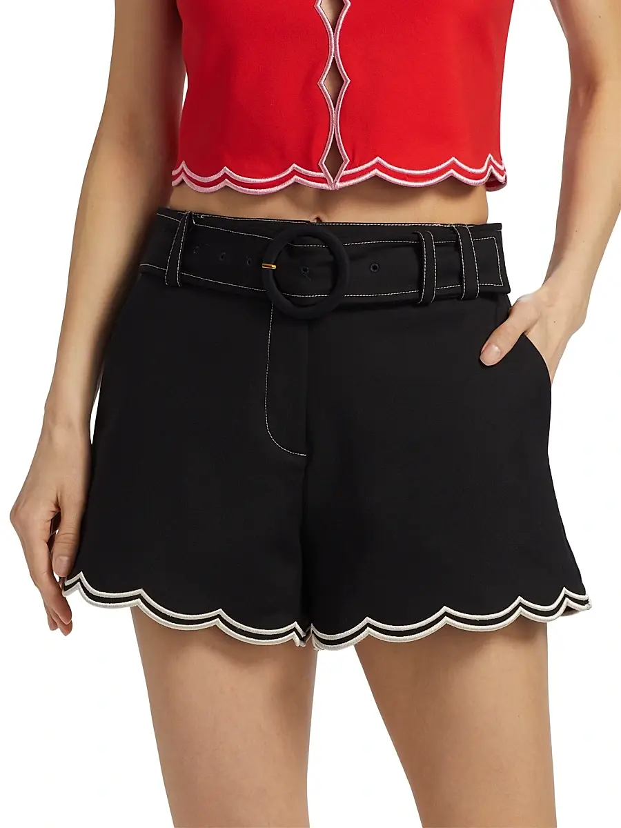 Ramy Brook Women's Violeta Cotton-Blend Belted Shorts | Thumbnail 3 Ramy Brook Women's Violeta Cotton-Blend Belted Shorts | Thumbnail 3