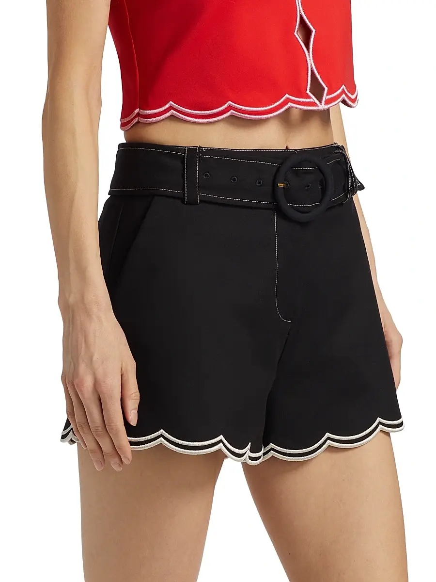Ramy Brook Women's Violeta Cotton-Blend Belted Shorts | Thumbnail 4 Ramy Brook Women's Violeta Cotton-Blend Belted Shorts | Thumbnail 4