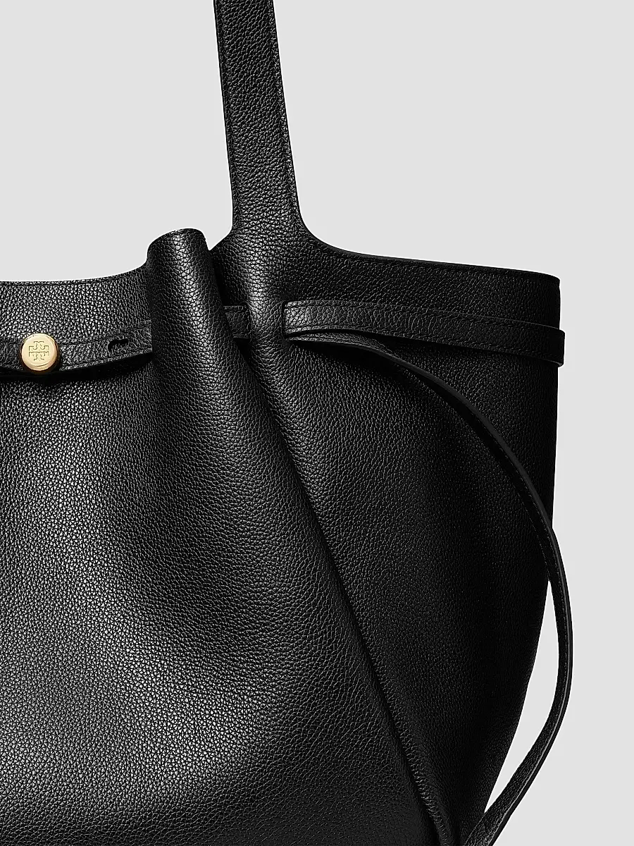 Tory Burch Women's Romy Pebbled Leather Tote Bag | Thumbnail 6 Tory Burch Women's Romy Pebbled Leather Tote Bag | Thumbnail 6