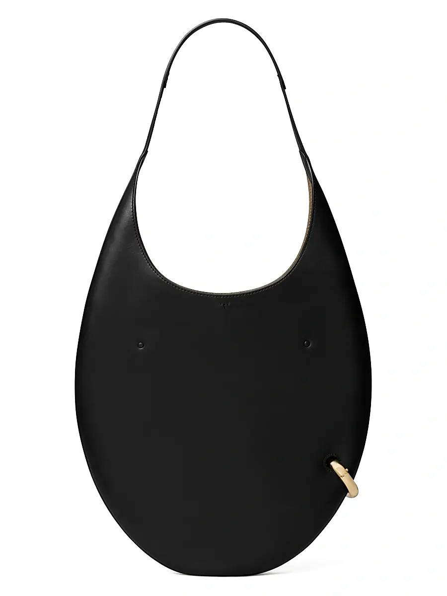 Tory Burch Women's Pierced Leather Shoulder Bag | Thumbnail 5