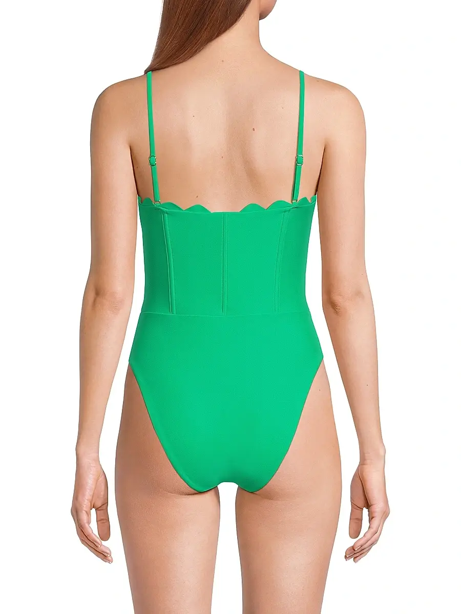 Ramy Brook Women's Mikayla Scalloped One-Piece Swimsuit | Thumbnail 5