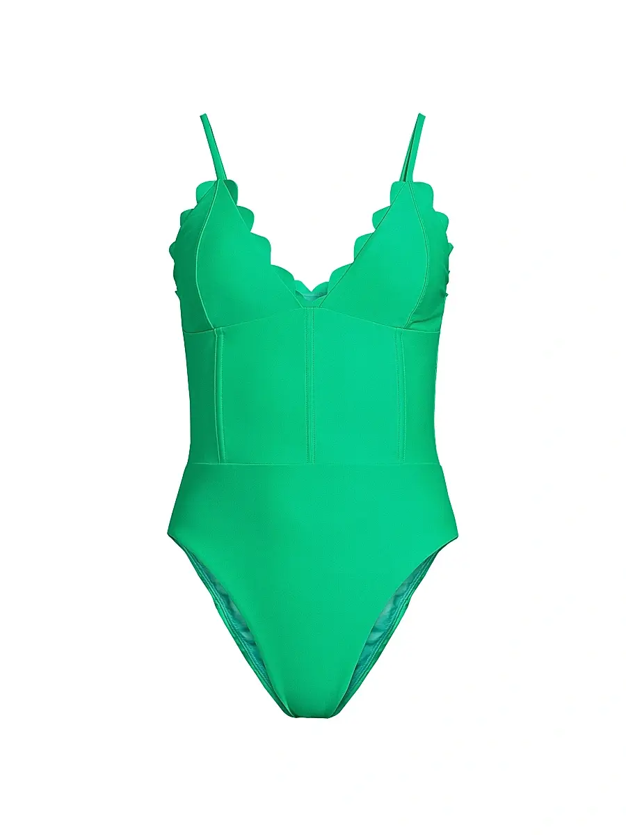 Women's Mikayla Scalloped One-Piece Swimsuit Women's Mikayla Scalloped One-Piece Swimsuit