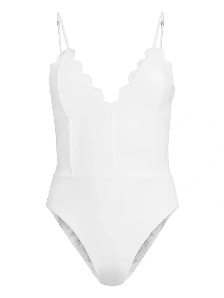 Women's Mikayla Scalloped One-Piece Swimsuit Women's Mikayla Scalloped One-Piece Swimsuit