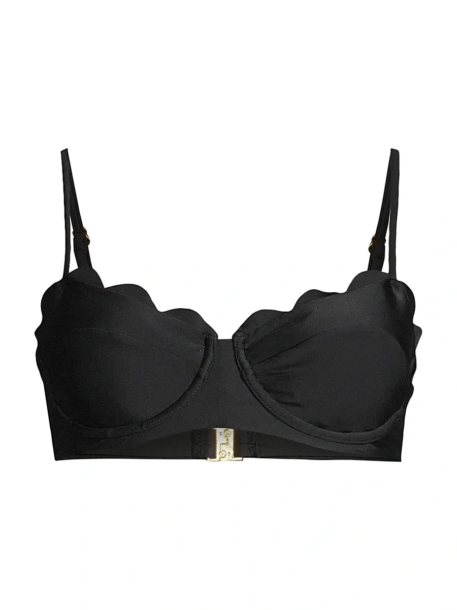 Ramy Brook Women's Leyla Scalloped Underwire Bikini Top