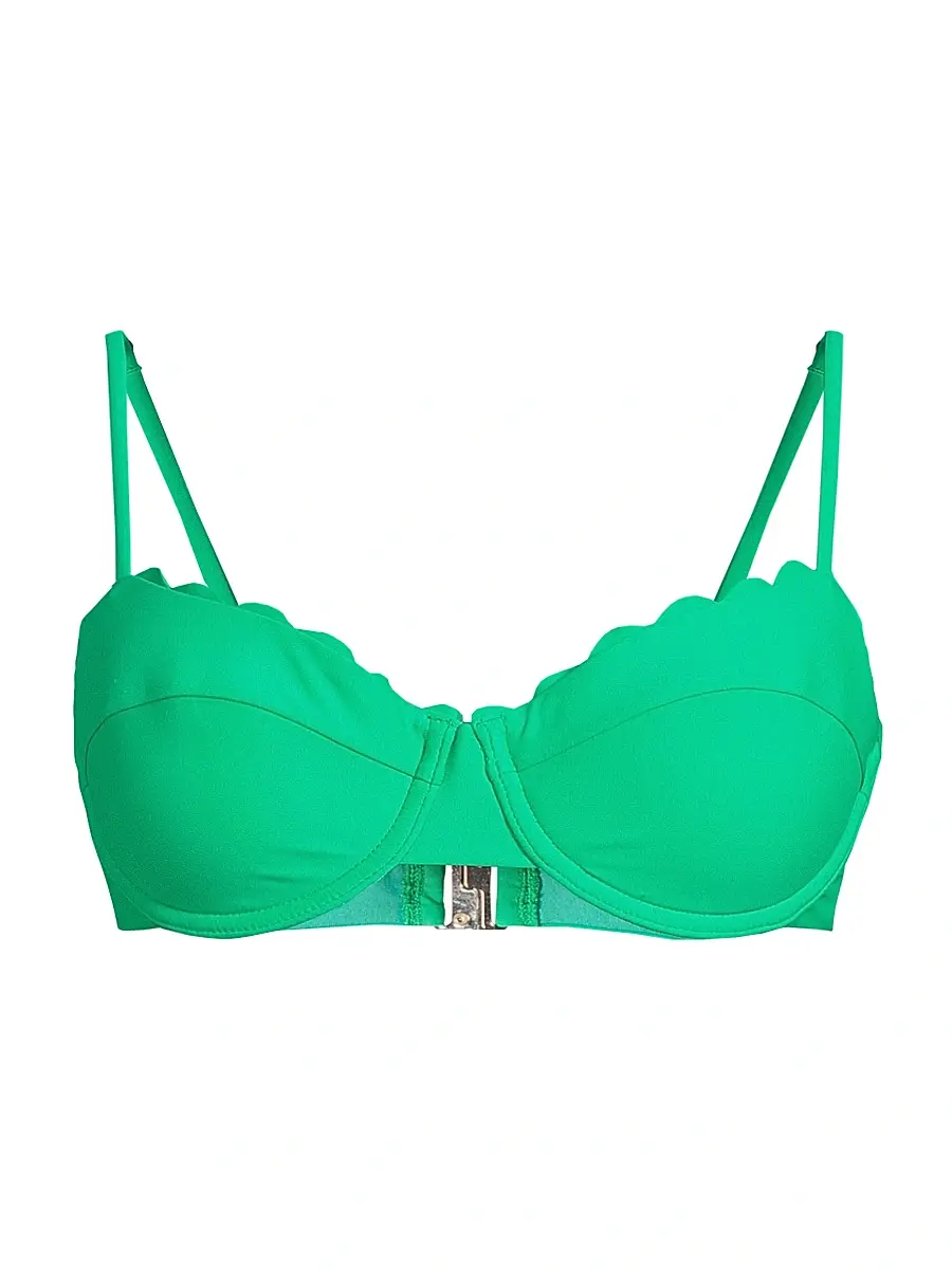 Ramy Brook Women's Leyla Scalloped Underwire Bikini Top