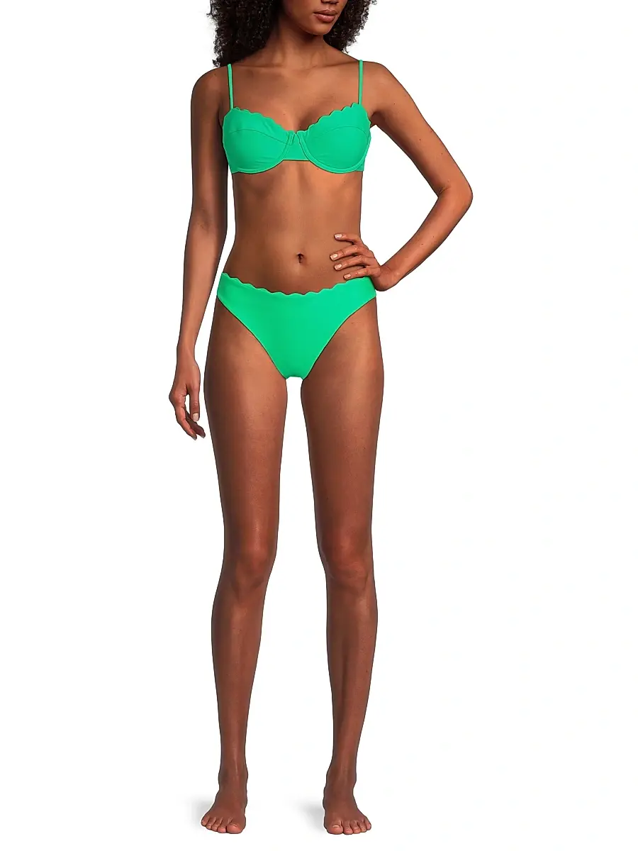 Ramy Brook Women's Amani Scalloped Bikini Bottom | Thumbnail 2