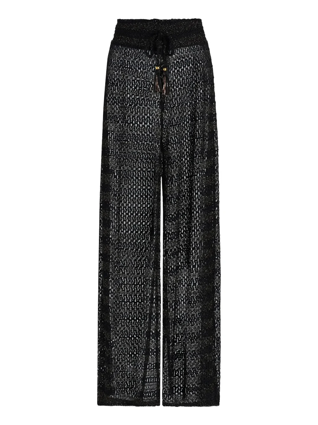 Ramy Brook Women's Swirl Glora Metallic-Knit Wide-Leg Cover-Up Pants