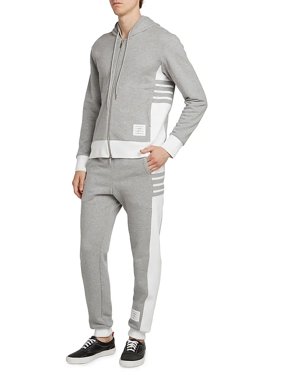 Thom Browne Men's Loopback Jersey Hoodie Jacket | Thumbnail 2 Thom Browne Men's Loopback Jersey Hoodie Jacket | Thumbnail 2