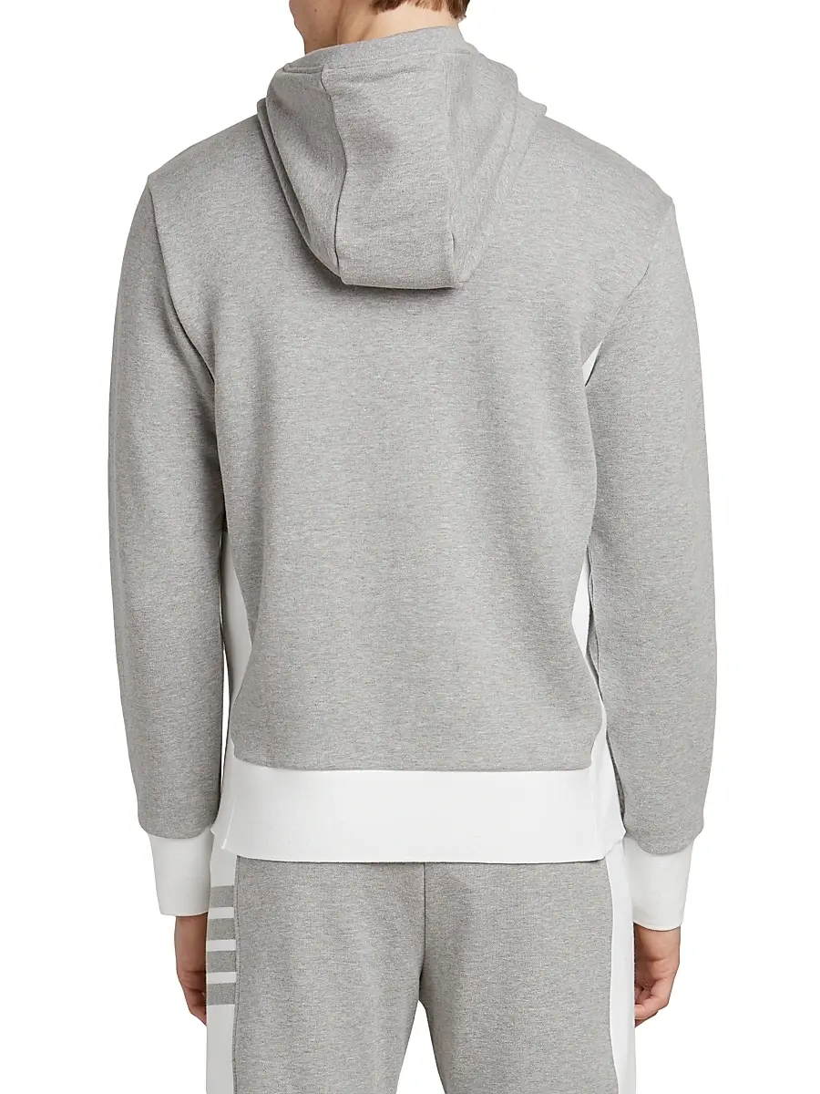 Thom Browne Men's Loopback Jersey Hoodie Jacket | Thumbnail 5 Thom Browne Men's Loopback Jersey Hoodie Jacket | Thumbnail 5
