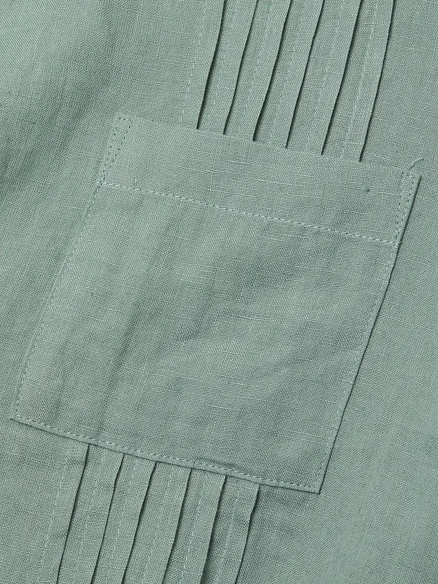 Onia Men's Linen Pintuck Camp Shirt | Thumbnail 6 Onia Men's Linen Pintuck Camp Shirt | Thumbnail 6