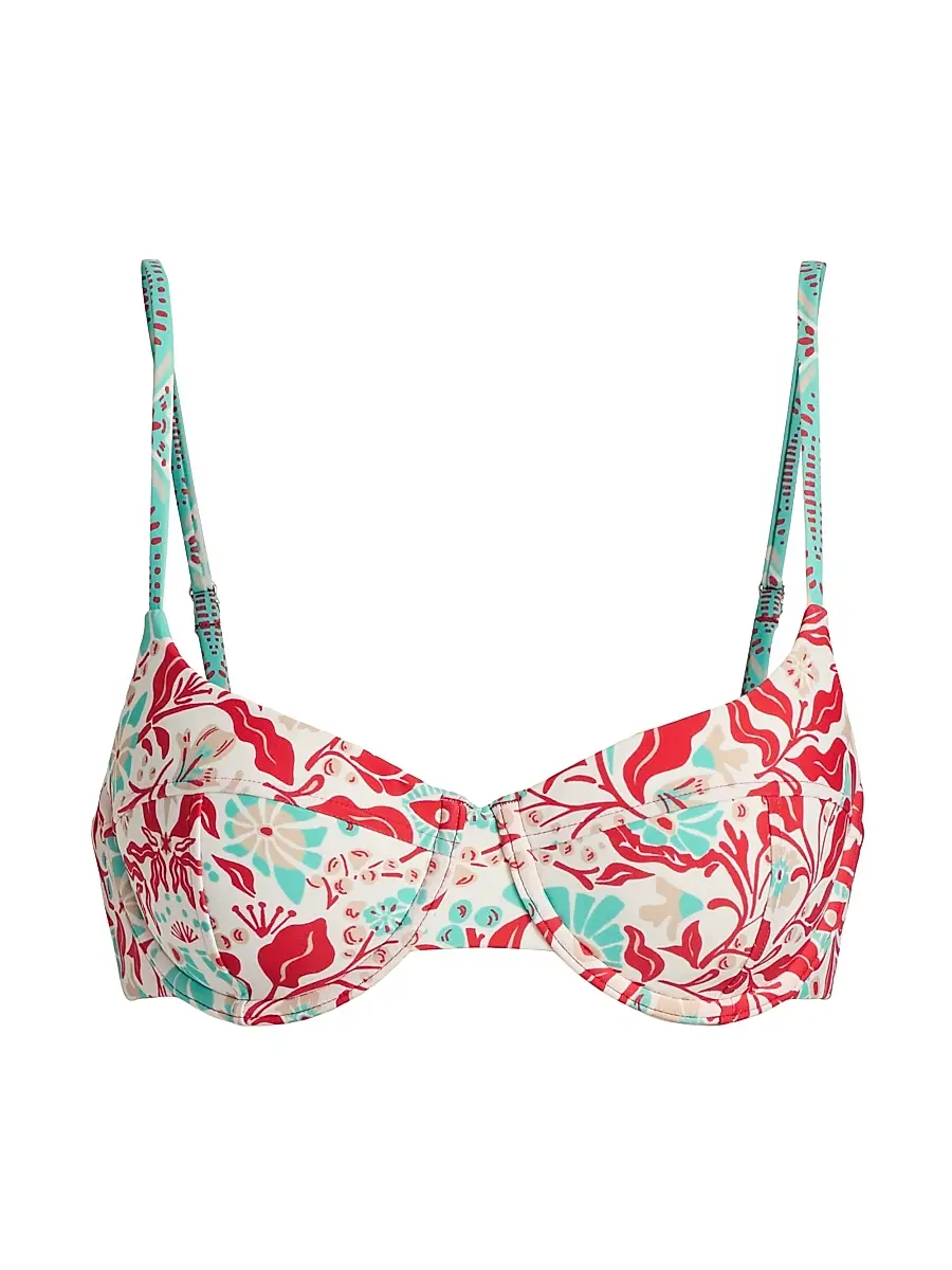 Ramy Brook Women's Mona Floral Underwire Bikini Top