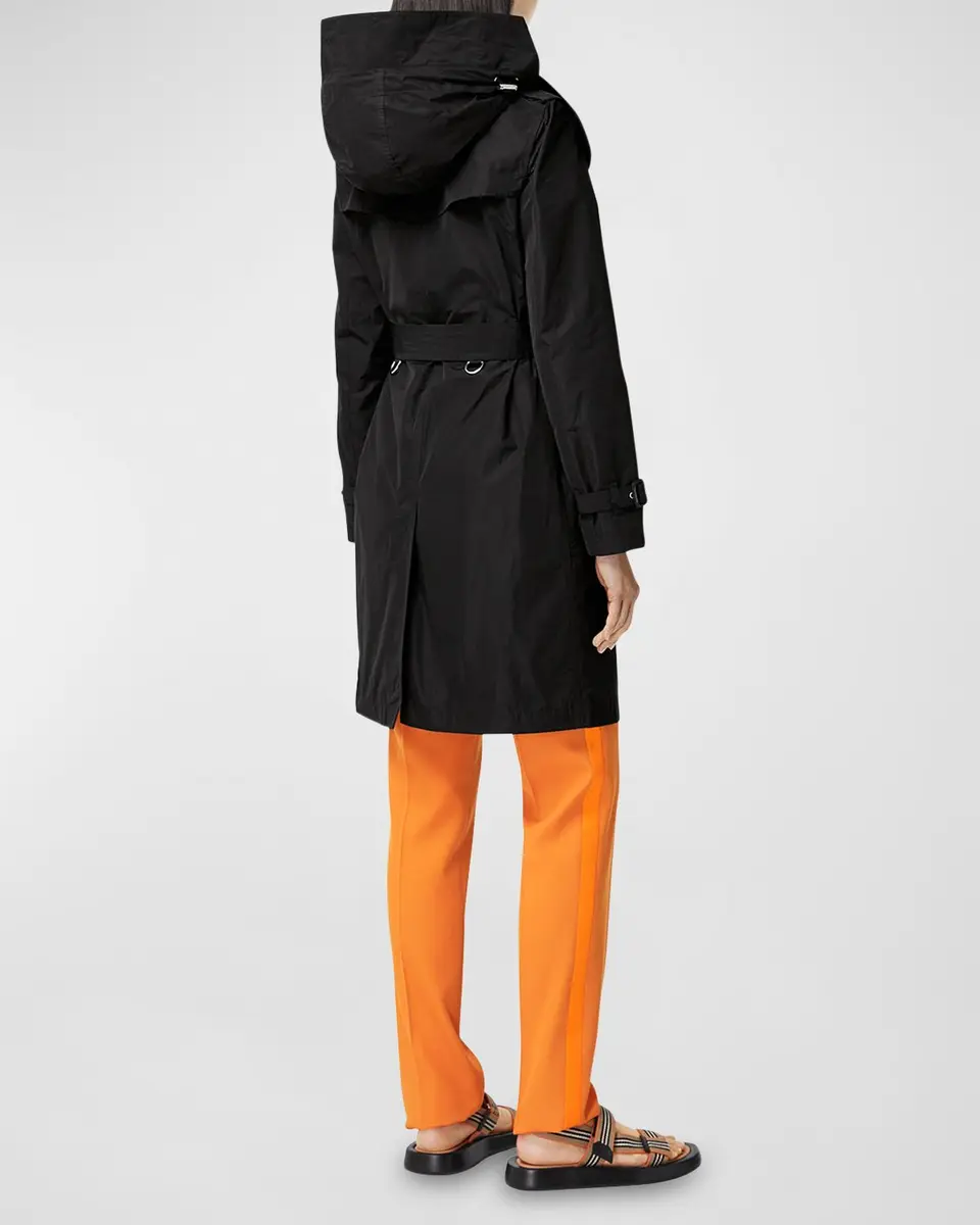 Burberry Kensington Double-Breasted Trench Coat with Detachable Hood | Thumbnail 4 Burberry Kensington Double-Breasted Trench Coat with Detachable Hood | Thumbnail 4