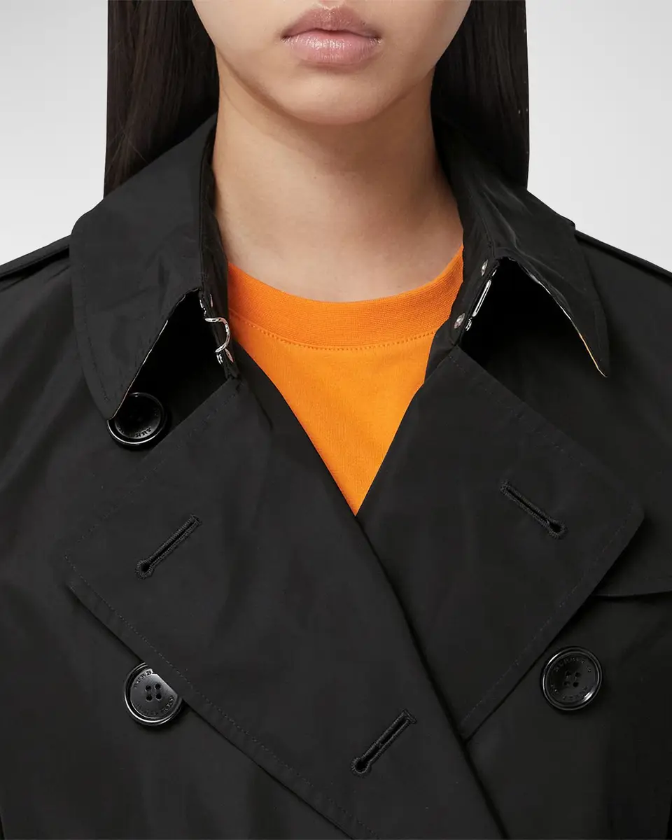 Burberry Kensington Double-Breasted Trench Coat with Detachable Hood | Thumbnail 5 Burberry Kensington Double-Breasted Trench Coat with Detachable Hood | Thumbnail 5