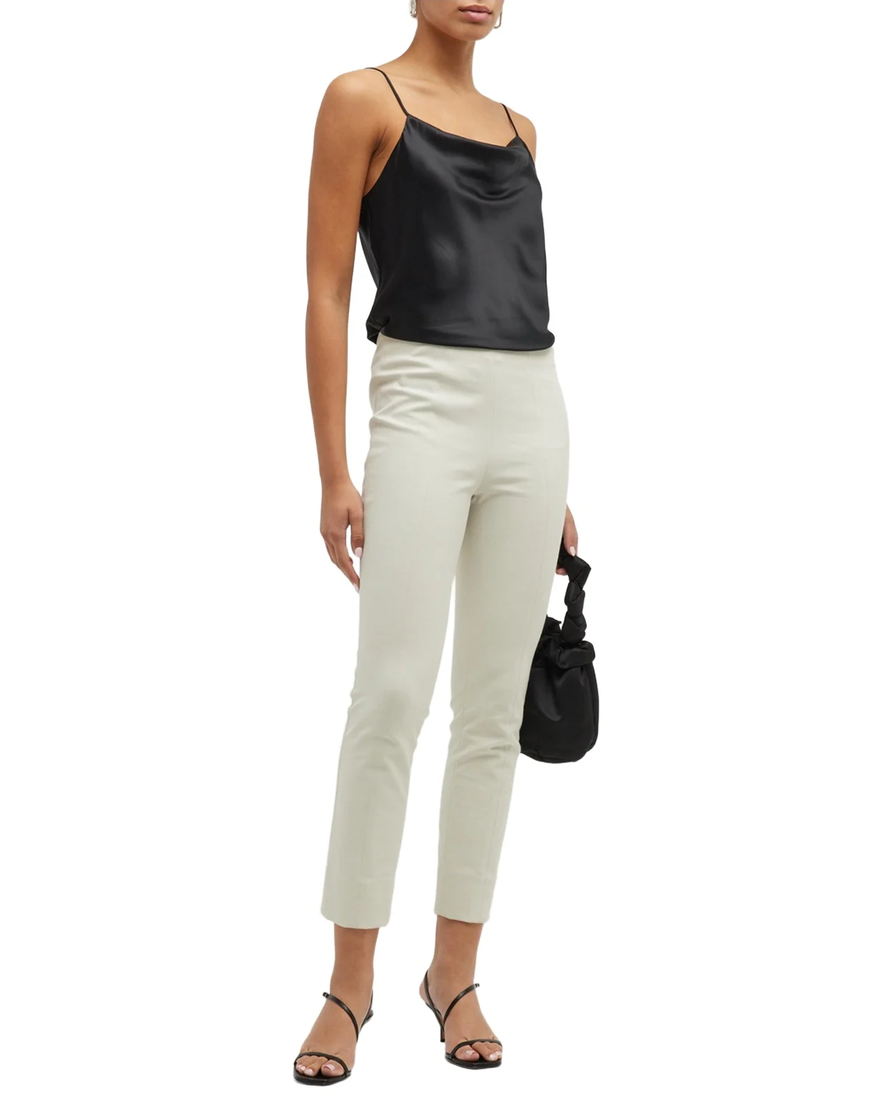 Marta Cowl-Neck Silk Camisole