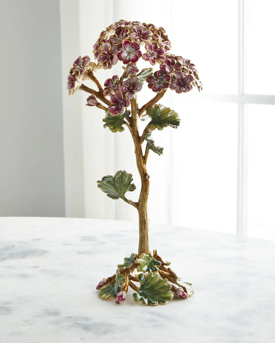 Jay Strongwater Gernamium Flower Objet