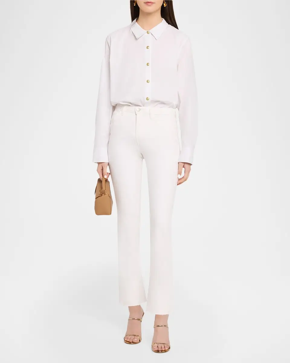 L'Agence Kendra High-Rise Crop Flare Jeans | Thumbnail 2 L'Agence Kendra High-Rise Crop Flare Jeans | Thumbnail 2