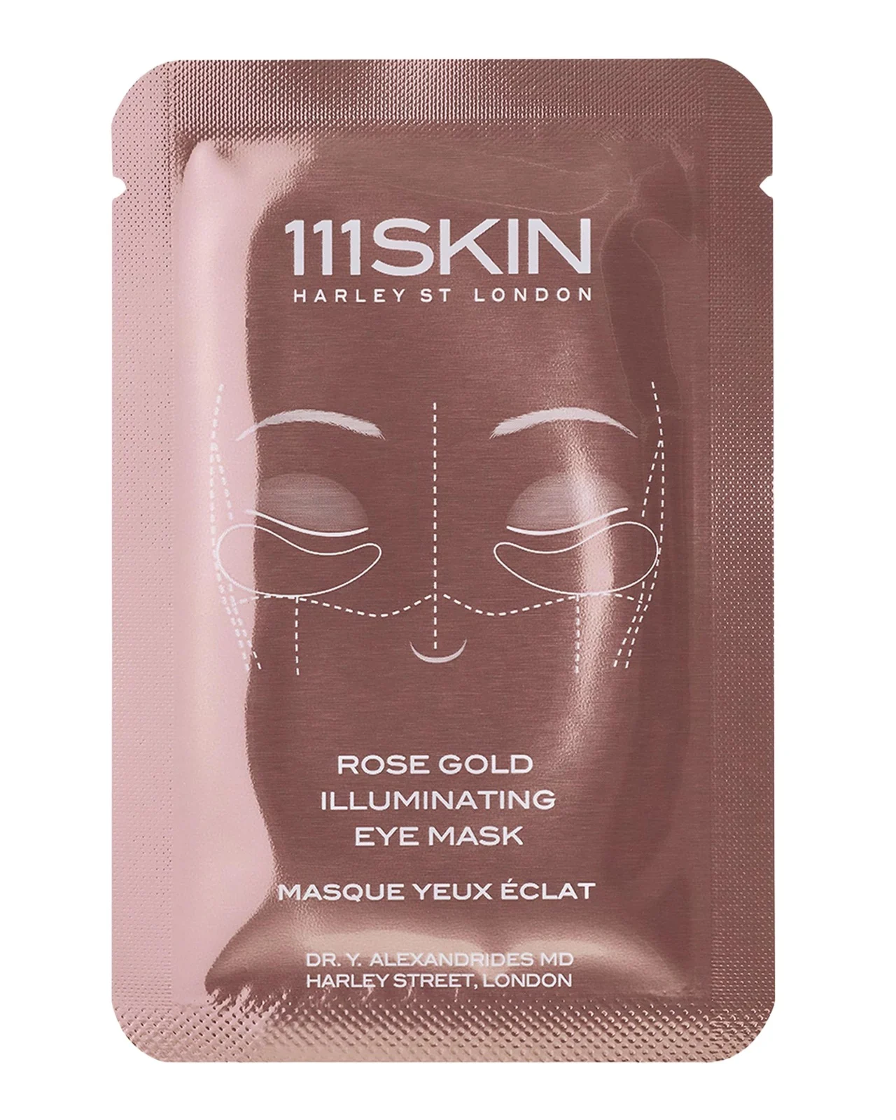 111SKIN Rose Gold Illuminating Eye Mask Box, 8 Count
