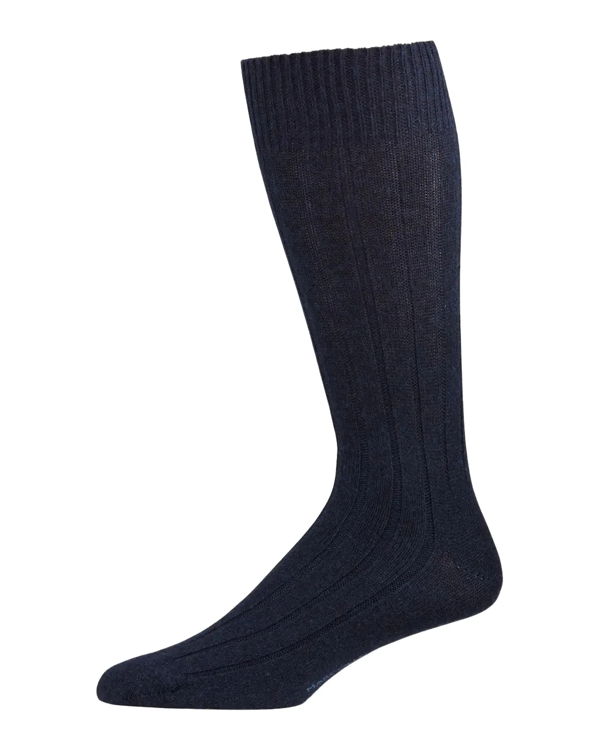 Marcoliani Men's Ribbed Cashmere Dress Socks
