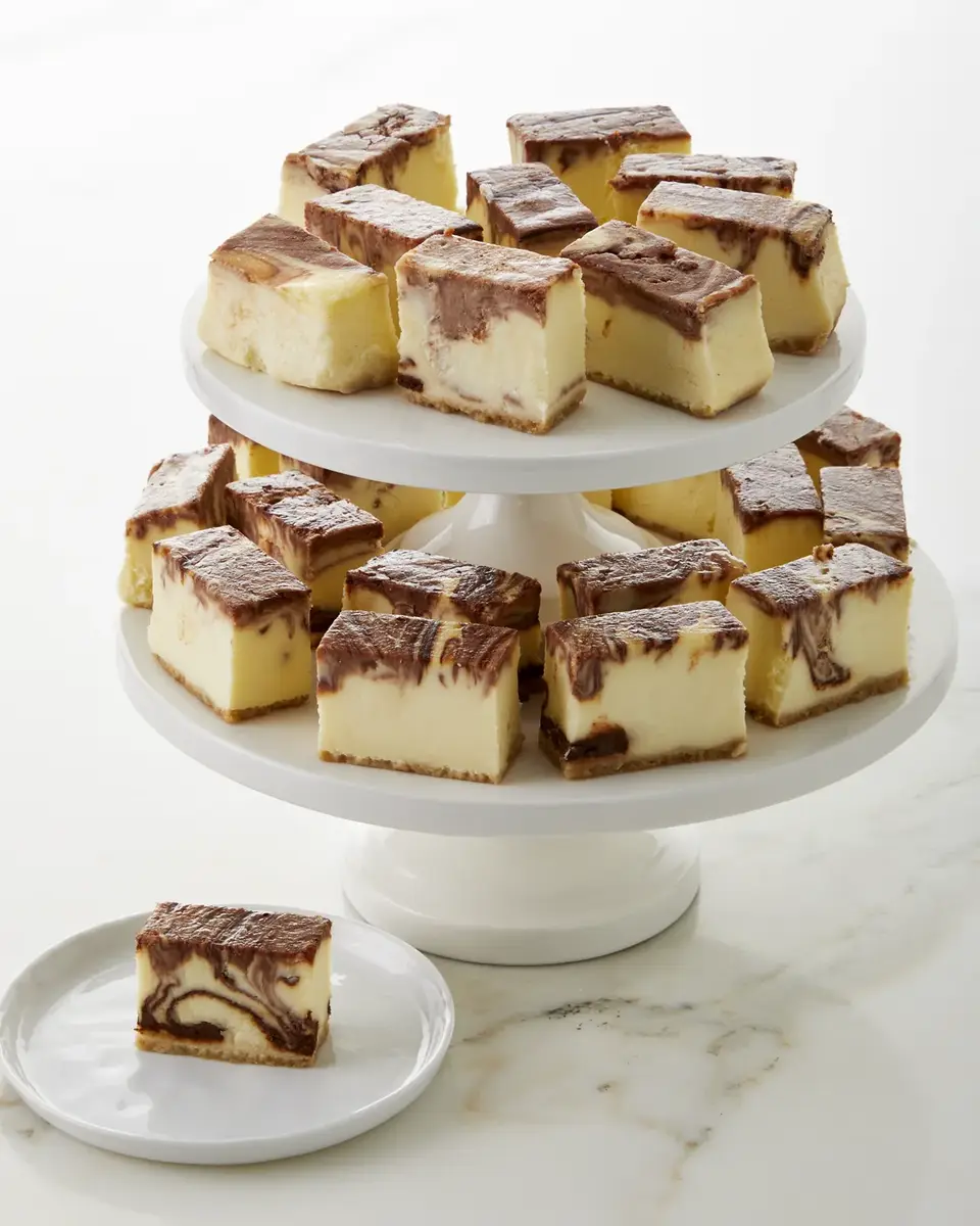 Cheesecake Royale Chocolate Marble Cheesecake Bites | Image 1 Cheesecake Royale Chocolate Marble Cheesecake Bites | Image 1