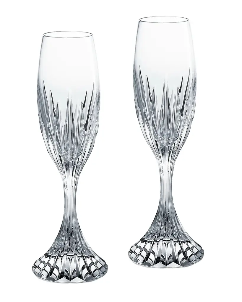 Baccarat Massena Champagne Flutes, Set of 2 | Image 1 Baccarat Massena Champagne Flutes, Set of 2 | Image 1