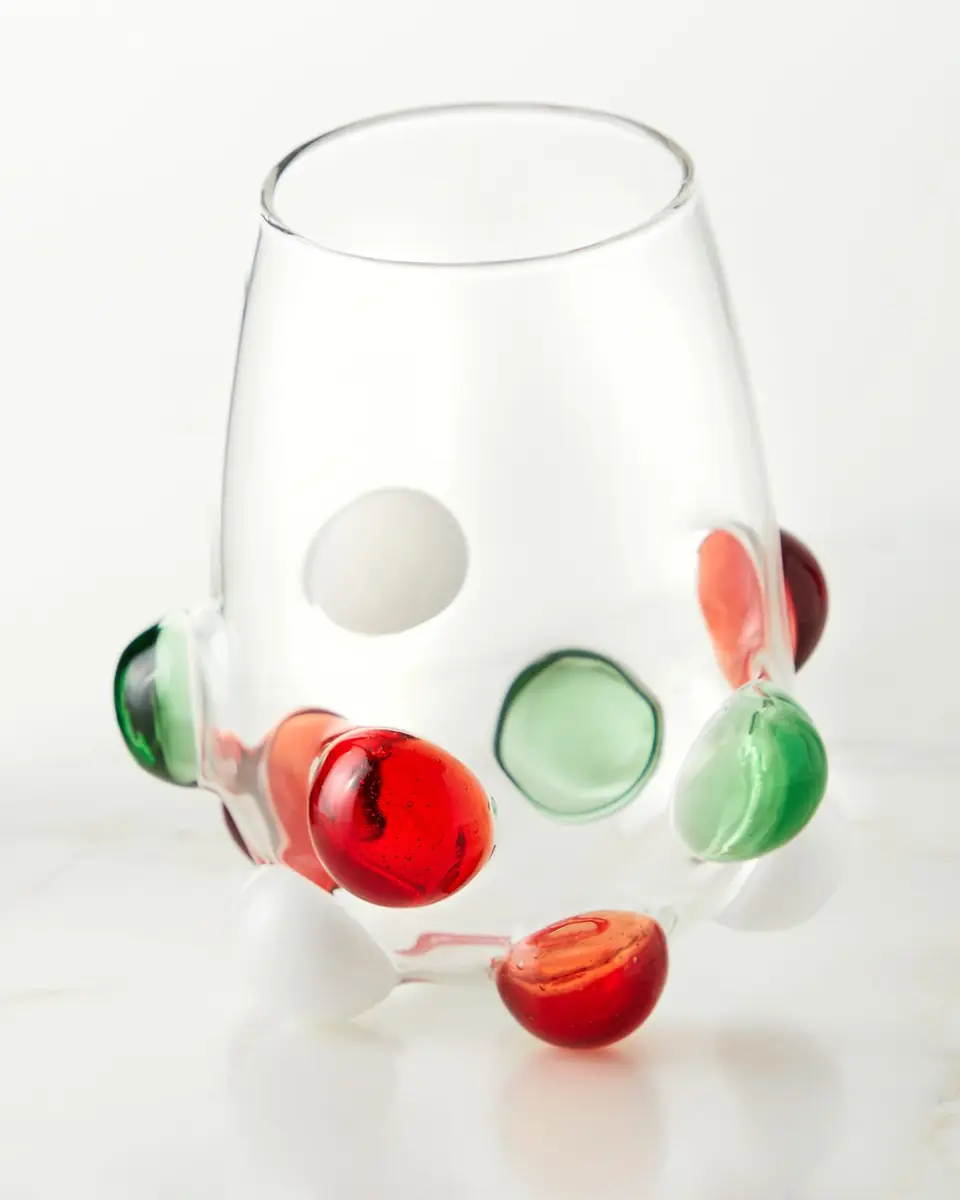 Massimo Lunardon Multicolor Bubble Stemless Wine Glass | Thumbnail 2 Massimo Lunardon Multicolor Bubble Stemless Wine Glass | Thumbnail 2