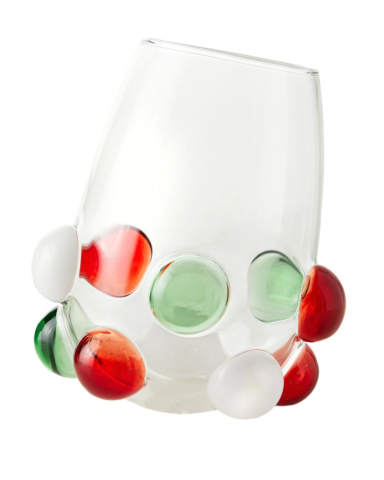 Massimo Lunardon Multicolor Bubble Stemless Wine Glass