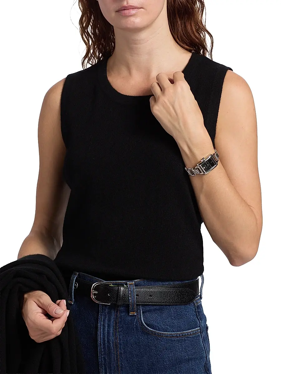 Saks Fifth Avenue Women's Rib-Knit Cashmere Sleeveless Sweater | Thumbnail 6 Saks Fifth Avenue Women's Rib-Knit Cashmere Sleeveless Sweater | Thumbnail 6