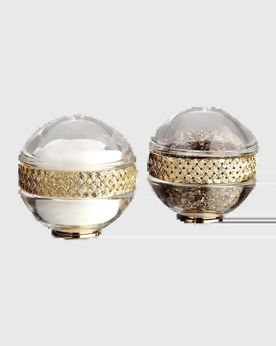 L'Objet Braid 24K Gold-Plated Salt & Pepper Shakers, Set of 2 | Thumbnail 2
