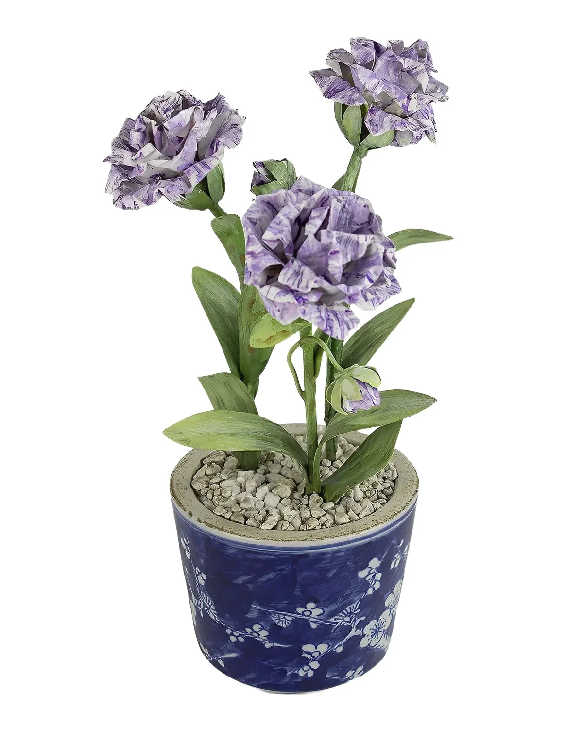 Tommy Mitchell Carnation January Birth Flower in Ceramic Pot