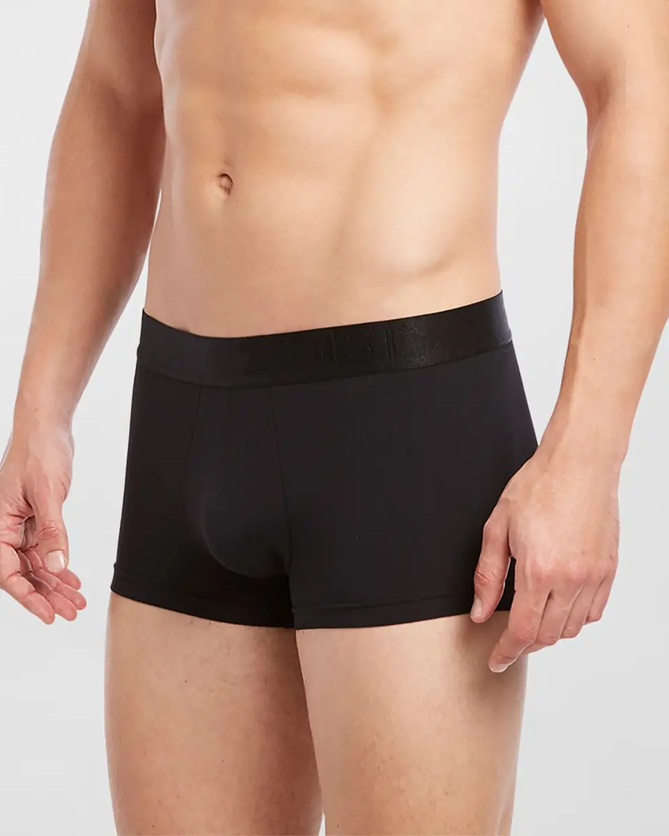 2XIST Men's Solid No-Show Boxer Trunks | Thumbnail 3