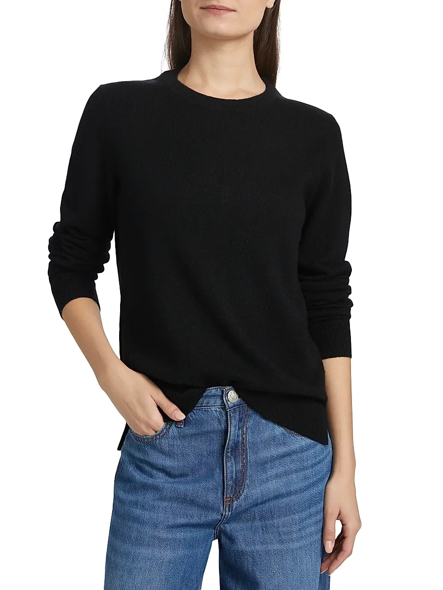 Saks Fifth Avenue Women's Cashmere Crewneck Sweater | Thumbnail 3 Saks Fifth Avenue Women's Cashmere Crewneck Sweater | Thumbnail 3