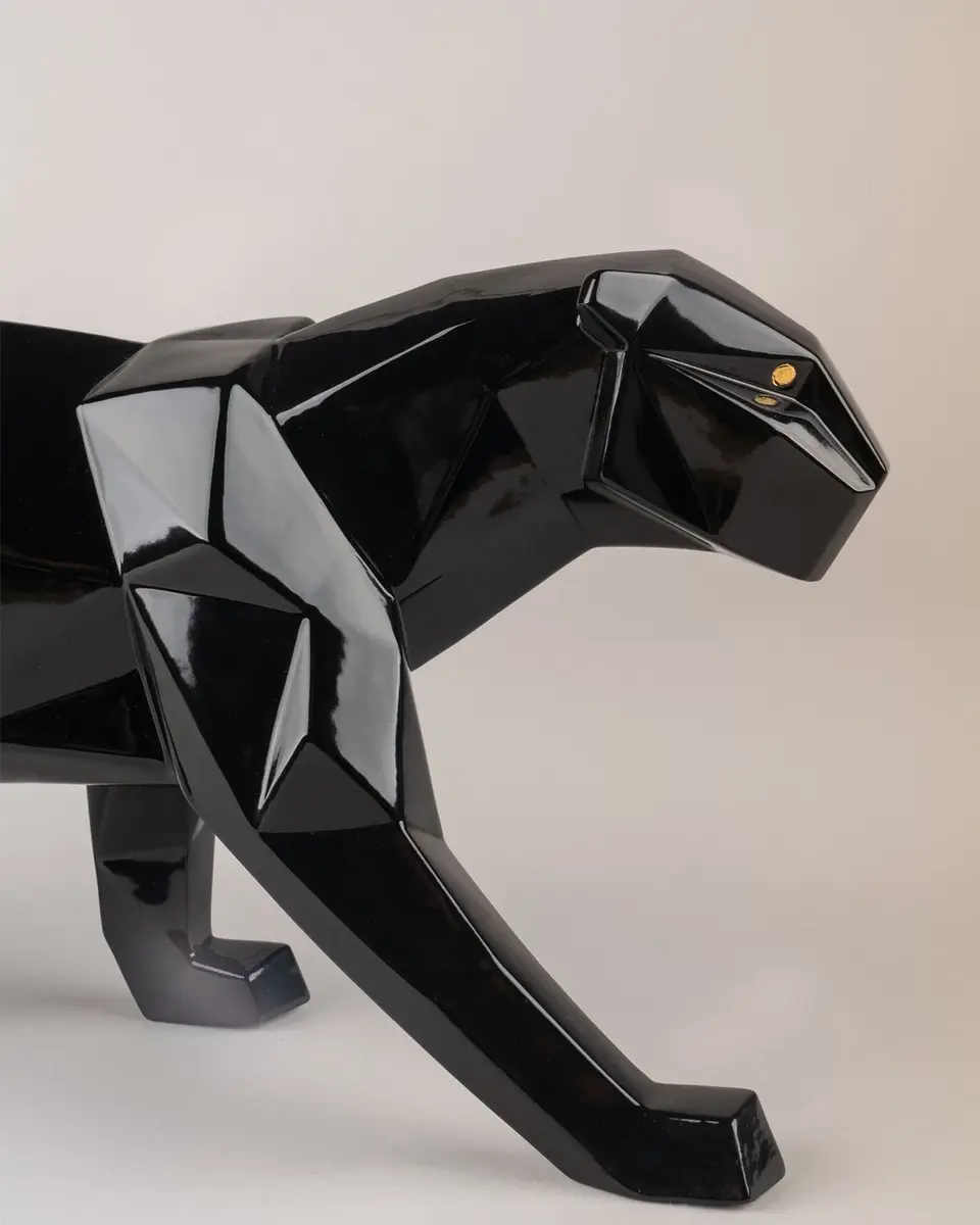 Lladro Origami Black Panther Sculpture | Thumbnail 2 Lladro Origami Black Panther Sculpture | Thumbnail 2