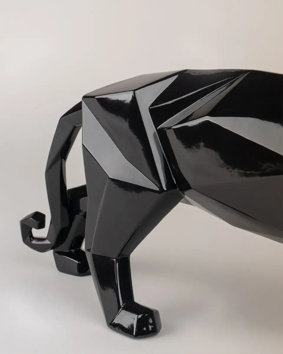 Lladro Origami Black Panther Sculpture | Thumbnail 3 Lladro Origami Black Panther Sculpture | Thumbnail 3