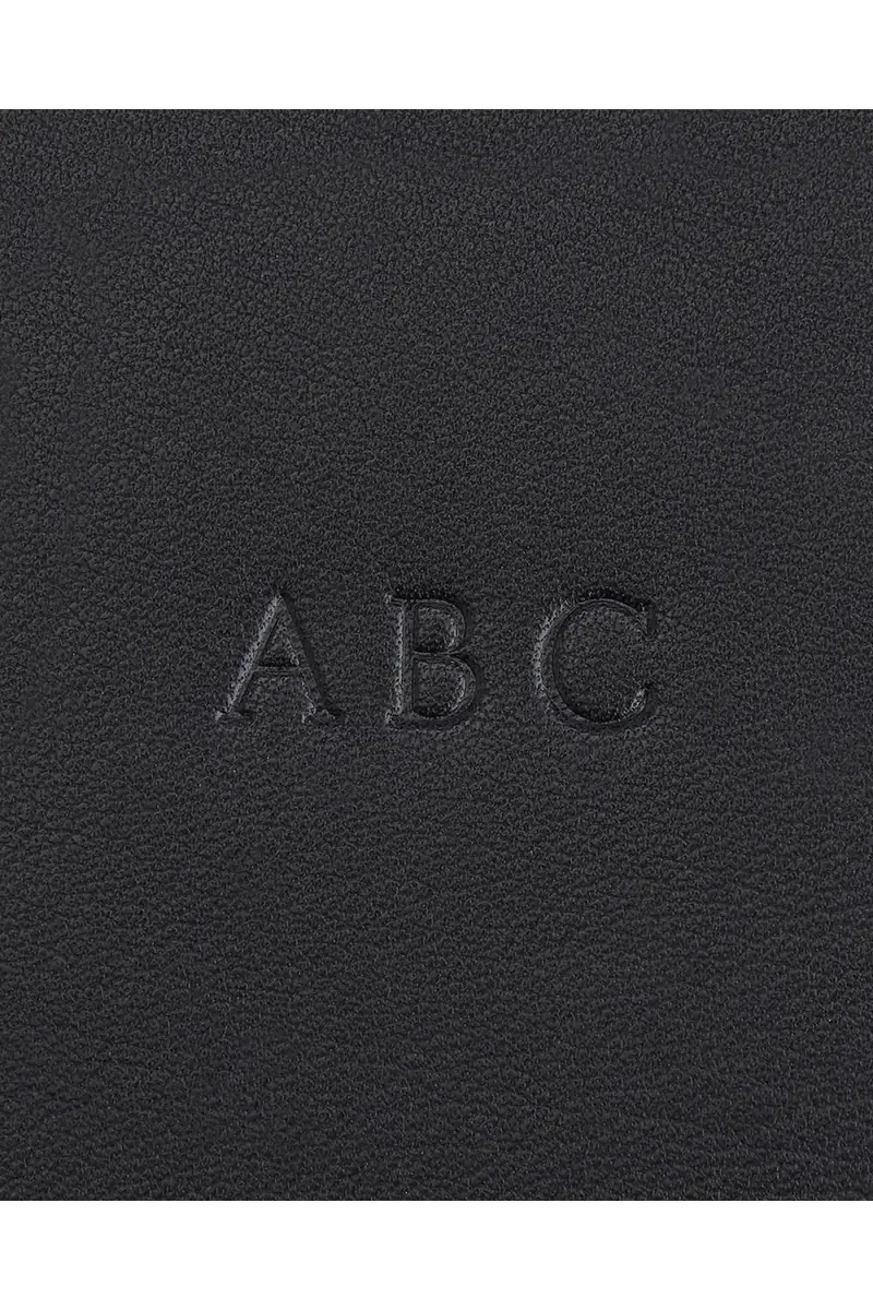 Royce New York Pebbled Leather Pencil Case, Personalized | Thumbnail 4