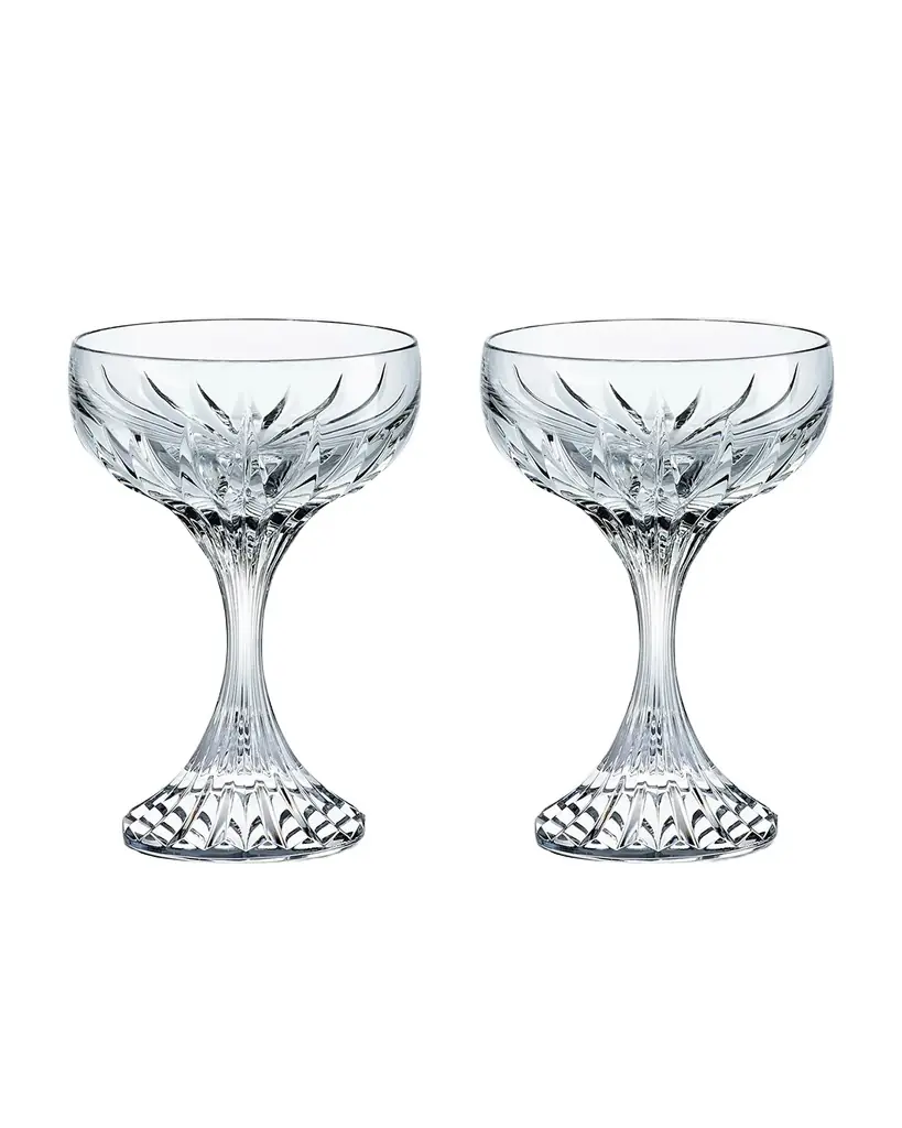 Baccarat Massena Coupe Glasses, Set of 2 | Image 1 Baccarat Massena Coupe Glasses, Set of 2 | Image 1