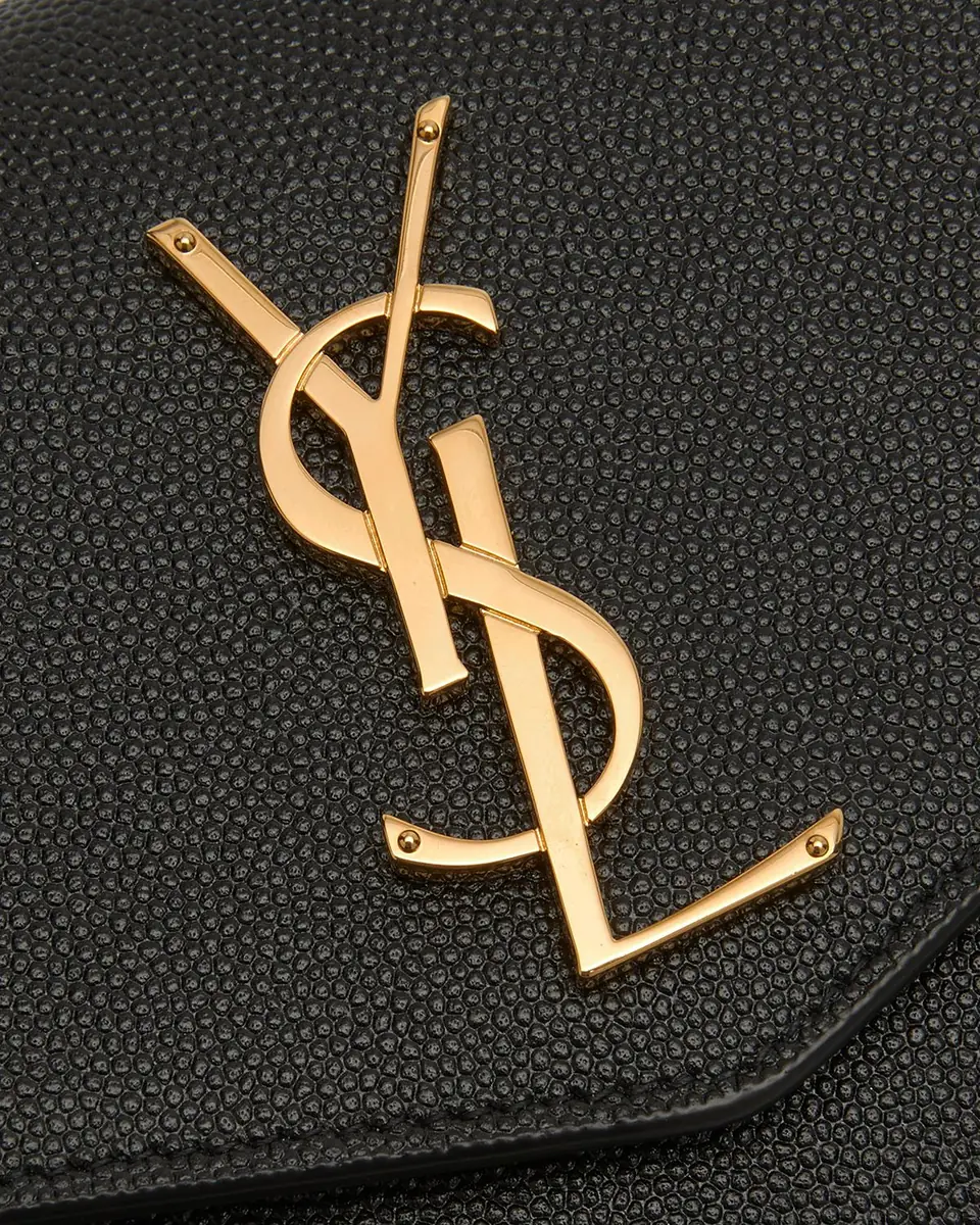 Saint Laurent Uptown YSL Wallet on Chain in Grained Leather | Thumbnail 6 Saint Laurent Uptown YSL Wallet on Chain in Grained Leather | Thumbnail 6