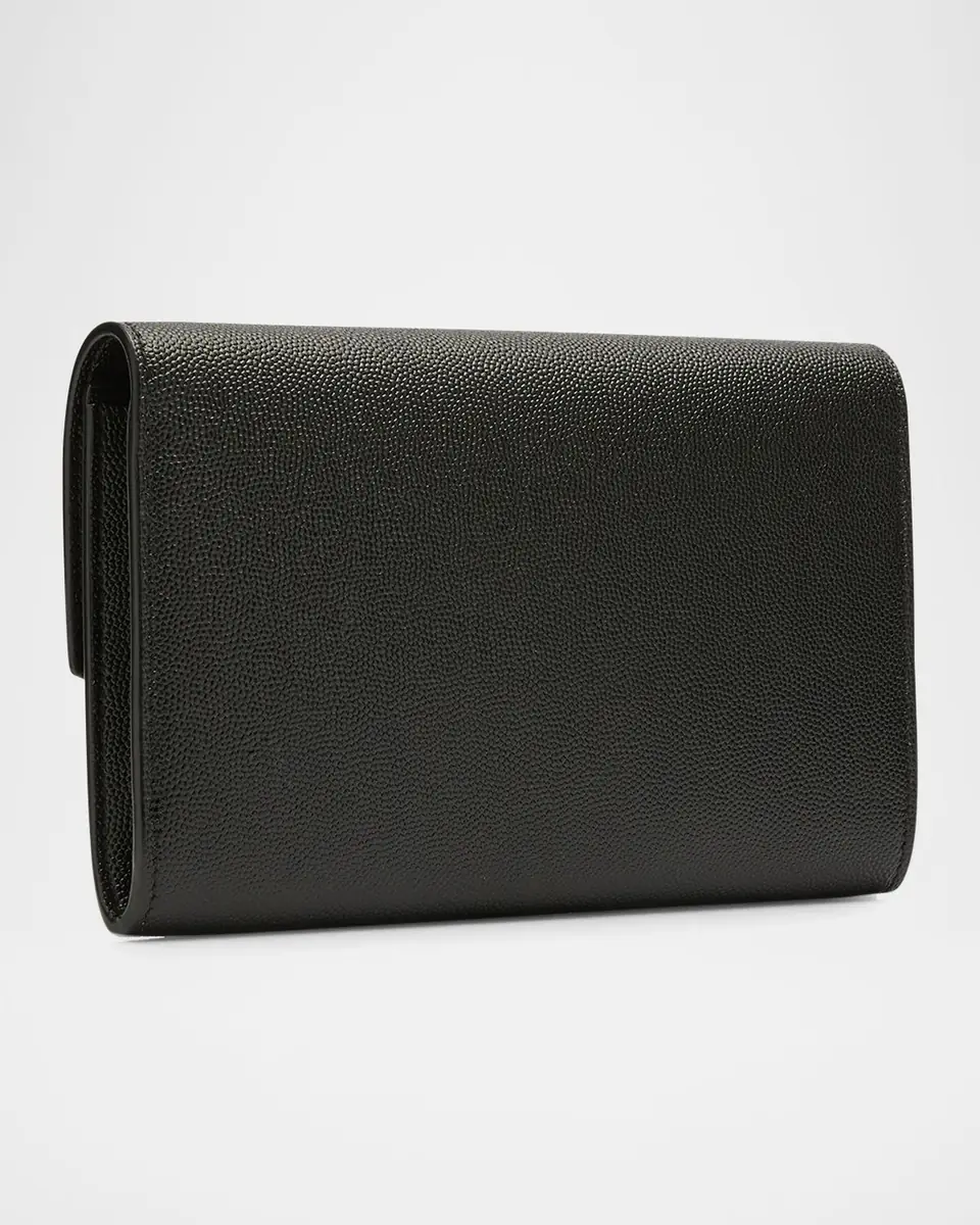 Saint Laurent Uptown YSL Wallet on Chain in Grained Leather | Thumbnail 7 Saint Laurent Uptown YSL Wallet on Chain in Grained Leather | Thumbnail 7