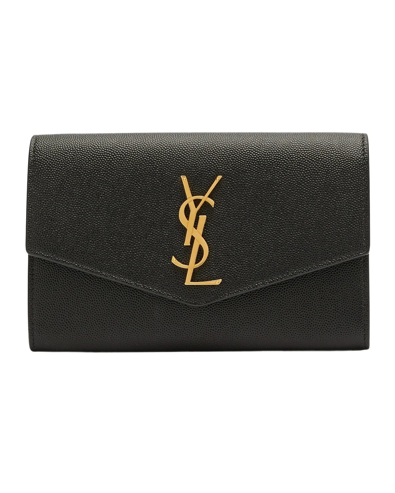 Uptown YSL Wallet on Chain in Grained Leather Uptown YSL Wallet on Chain in Grained Leather