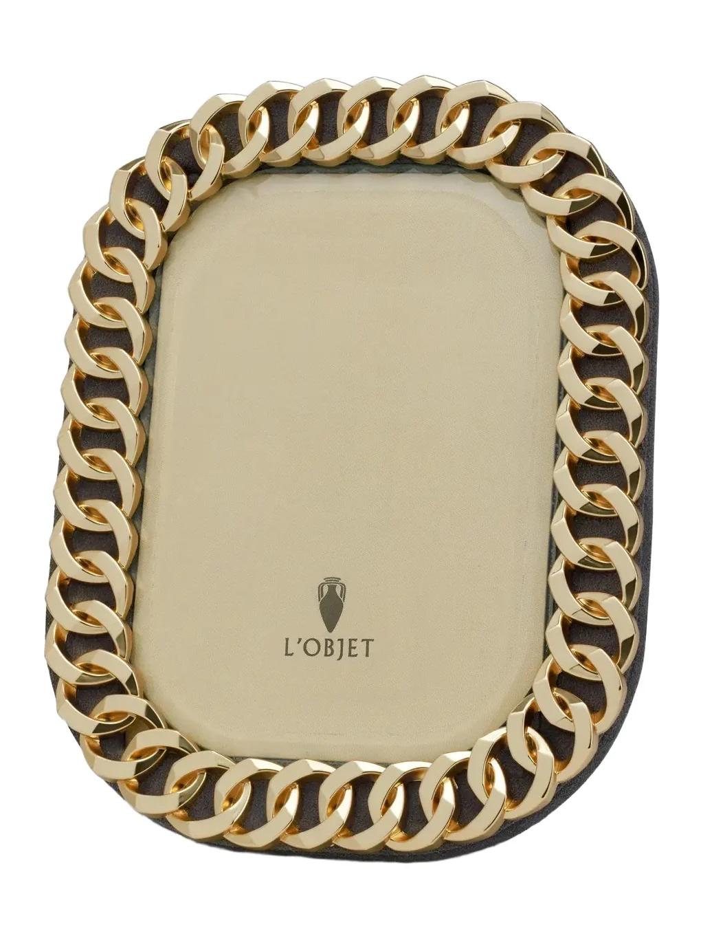 L'Objet Gold Cuban Link Frame
