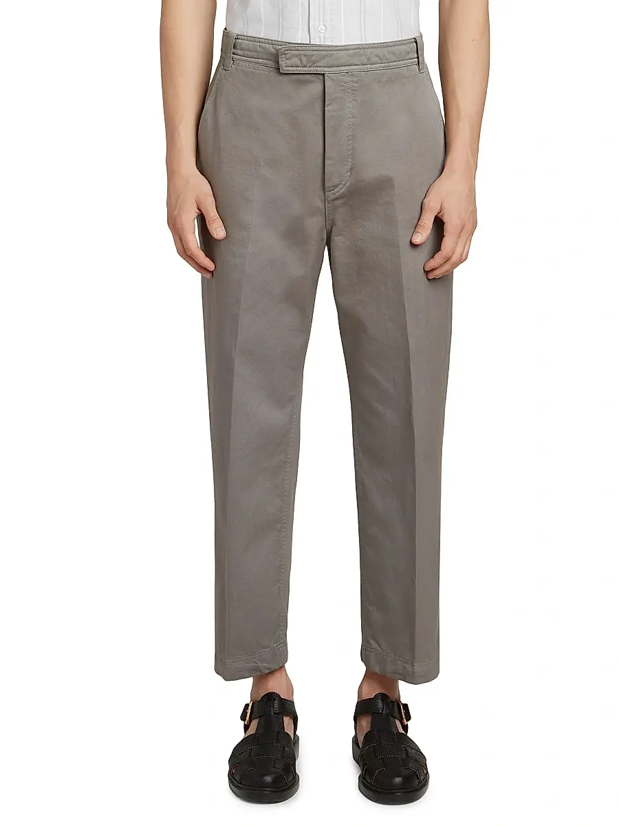 Thom Browne Men's Utility Twill Chino Trousers | Thumbnail 2 Thom Browne Men's Utility Twill Chino Trousers | Thumbnail 2