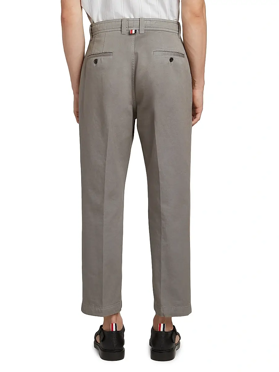 Thom Browne Men's Utility Twill Chino Trousers | Thumbnail 4 Thom Browne Men's Utility Twill Chino Trousers | Thumbnail 4